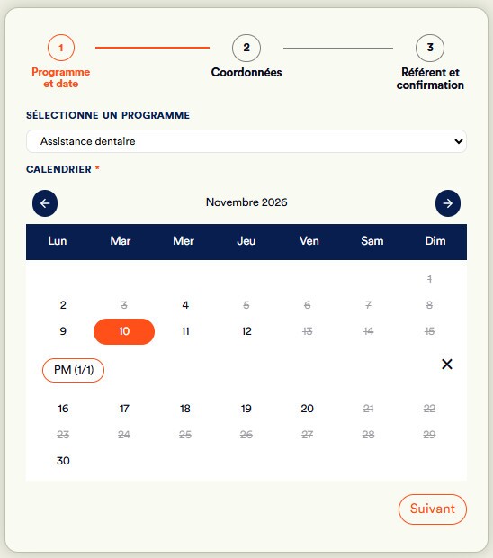Élève d'un jour calendrier